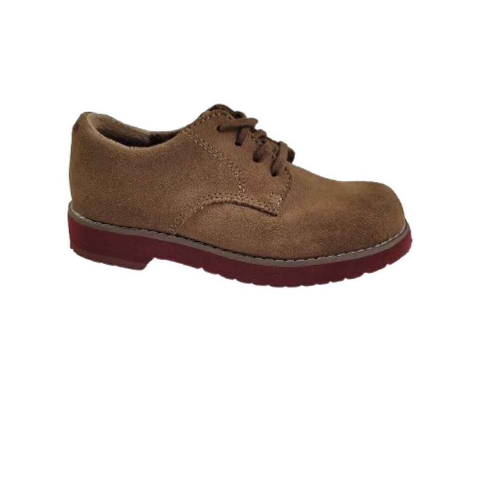Sperry Tevin Oxford Tan Suede Boys Shoes Size 10 20250803